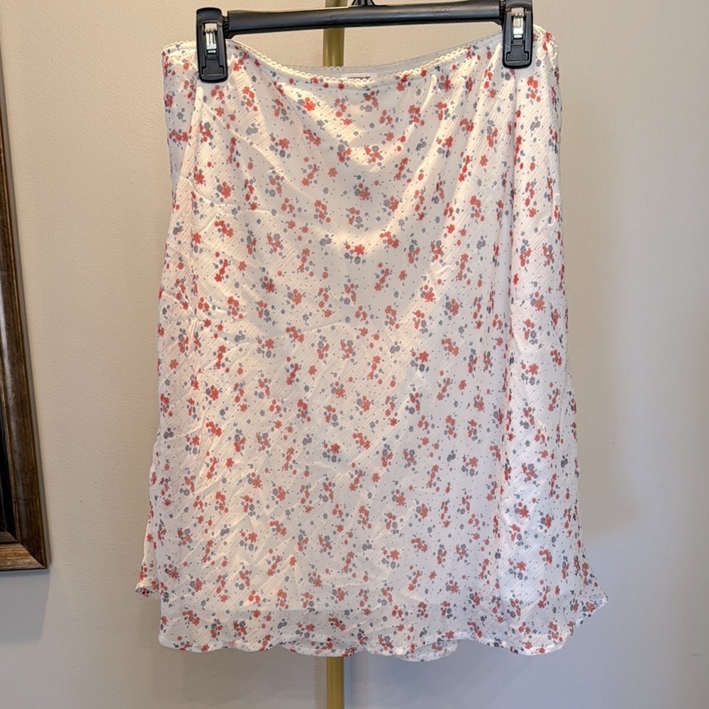 Cotton On Floral White Skirt NWT XL